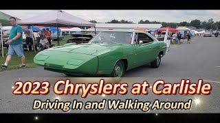 2023 Chryslers at Carlisle Chrysler Nationals Driving In and Walking Around moparaddicts mopar [upl. by Amalbergas]