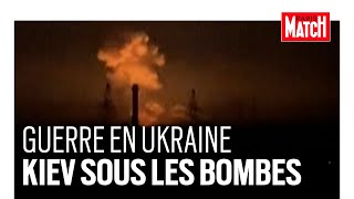 Guerre en Ukraine Kiev sous les bombes les premières images de lintervention russe [upl. by Christoforo]