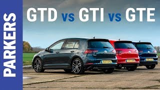 VW Golf  GTI vs GTD vs GTE [upl. by Gradey]