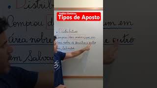 Tipos de aposto o aposto distributivo português enem concursospúblicos aposto tiposdeaposto [upl. by Terencio]