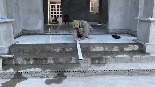 Techniques Construction For Porch Step Stone Granite [upl. by Nollek]