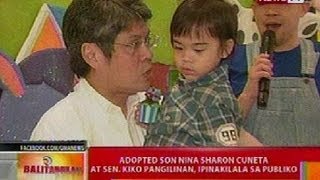 BT Adopted son nina Sharon Cuneta at Sen Kiko Pangilinan ipinakilala sa publiko [upl. by Yesiad]