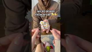 I was in shock once I turned it ASMR on my bf micro board asmr boyfriend cute asmrsounds [upl. by Olegna]