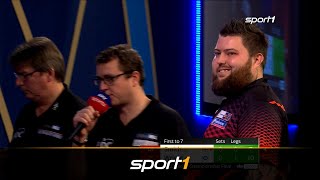 Jeder HobbySpieler fühlt mit DoubleTrouble im Finale  SPORT1  DARTS WM 2022 [upl. by Eimmelc190]