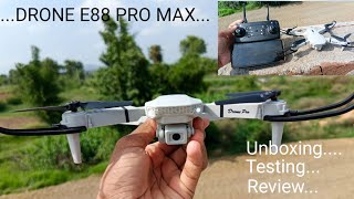 DRONE  Remote control drone Unboxing E88 PRO MAX DRONE unboxing [upl. by Raney]