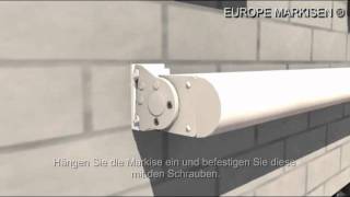 Montage und Einstellung der Markise EUROPE 2020  2050 [upl. by Lebazi]