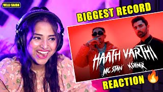 MC STΔN X KSHMRmusic HAATH VARTHI Official Video  2023  VELLI SAIDA  SONG REACTION [upl. by Odrarej]