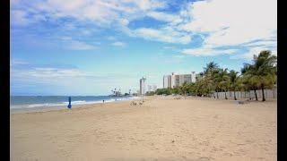 Isla Verde Carolina  Puerto Rico Silent Walking Tour 4K [upl. by Ynalem]