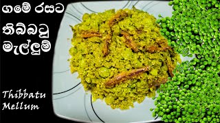 තිබ්බටු මැල්ලුම් රසට උයමු  Thibbatu Mellum [upl. by Lyrem787]