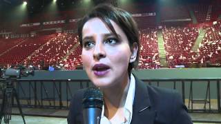 Najat Vallaud Belkacem avant le meeting de Bercy [upl. by Maice850]