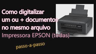 Como digitalizar Impressora Epson [upl. by Baxter]