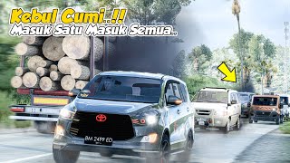 KETIKA CUMI DARAT BERSATU  KONVOI INNOVA PANTHER TRAVEL LINTAS SUMATERA [upl. by Nobie]