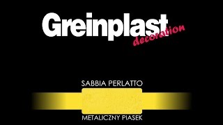 GREINPLAST SABBIA PERLATTO  sposób wykonania dekoracji [upl. by Aramac]