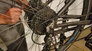 Rear Hub Drive eBike Wheel Removal and Install [upl. by Judus]