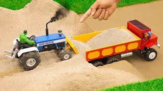 Diy mini truck trolley sand loading science project  Diy tractor  ‪sanocreator [upl. by Rexford558]