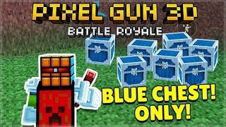 TAKING OVER THE GAME BLUE CHEST ONLY BATTLE ROYALE CHALLENGE  Pixel Gun 3D [upl. by Roberto982]