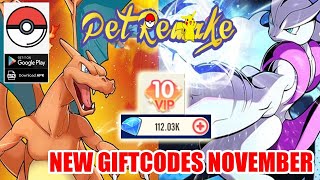 Pet Remake New Giftcodes November  Pocket Incoming English Free VIP10 [upl. by Olinde]