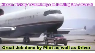 Aircraft lands on a Nissan pickup truck [upl. by Elodia184]