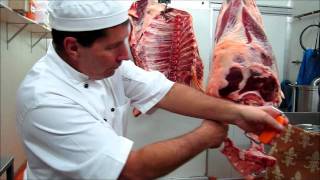 Part 2  How to bone a hind quarter of beef demonstration by Master Butcher Michael Cross [upl. by Thevenot]