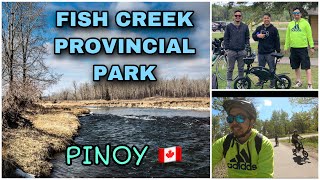 FISH CREEK PROVINCIAL PARK ALBERTA CANADA  BIKING JETSON BOLT PRO  PINOY IN CANADA [upl. by Caasi]