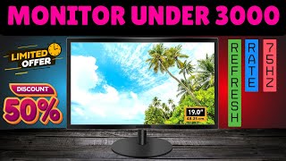 Best Budget Monitor 75 Hz Refresh Rate Under 3000 [upl. by Fusco]