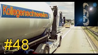 Sascha auf LKWTour 48 201507 E Vom Kollegenschwein oder Tötungsversuch [upl. by Eugirne]