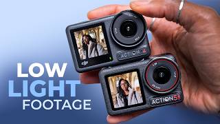 DJI Osmo Action 5 Pro vs Osmo Action 4  Low Light Footage [upl. by Ihab]