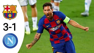 Barcelona vs Napoli 31 All Goals amp Extended highlights UCL 2020 [upl. by Notslah]