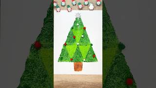 Christmas Tree 🎄 Craft Idea shorts artandcraft christmascrafts [upl. by Lemmie]