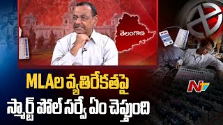 Smart Poll Survey MLAల వ్యతిరేకతపై స్మార్ట్ పోల్ సర్వే ఏం చెప్తుంది  TS Elections  Ntv [upl. by Niotna]