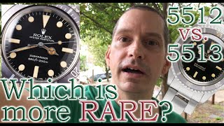 Rolex Submariner 5512 vs 5513 Production Numbers  Which is Rarer [upl. by Notsrik]