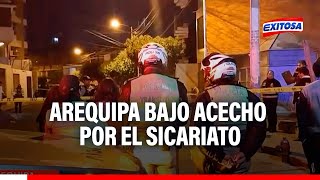 🔴🔵Arequipa bajo acecho por el sicariato Aumentan homicidios por este delito en la Ciudad Blanca [upl. by Enilkcaj128]