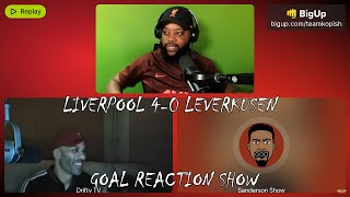 LIVERPOOL VS 40 LEVERKUSEN  GOAL REACTION SHOW [upl. by Enoryt733]