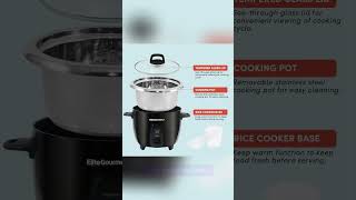 Electric Rice Cooker with Stainless Steel Inner Pot Makes Soups Stews Porridges [upl. by Juanne666]