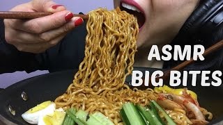 ASMR BIG BITES NO TALKING Korean Fire Noodles  Black Bean Noodles EATING SOUNDS  SASASMR [upl. by Rudie763]