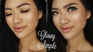 SIMPLE GLOWY LOOK  ONE BRAND MAKEUP TUTORIAL TOO COOL FOR SCHOOL  BAHASA INDONESIA [upl. by Guerin]