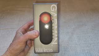 Garmin Varia RTL 515 Unboxing And Review [upl. by Latsryk]