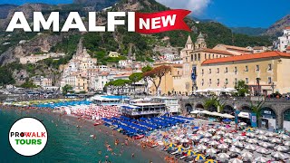 Amalfi amp Atrani Italy Walking Tour  4K 60fps with Captions NEW [upl. by Arrimat]