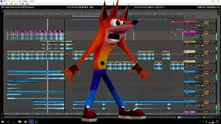 WOAH Crash Bandicoot  Making a song with the crash bandicoot WOAH meme [upl. by Enajiram]