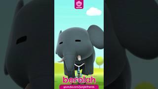 Gajah Naik Sepeda  shorts  Lagu Anak Populer [upl. by Gimble296]