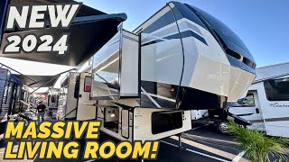 Bunkhouse fifth wheel with a HUGE living room 2024 Prime Time Sanibel 3952FBWB [upl. by Burd770]