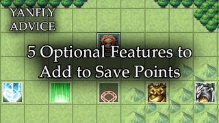 5 Optional Features to Add to Save Points  RPG Maker MV [upl. by Olegnad]