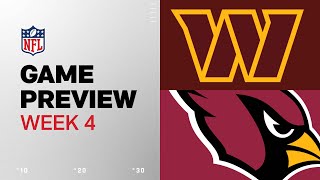 Washington Commanders vs Arizona Cardinals  2024 Week 4 Game Preview [upl. by Yonita518]