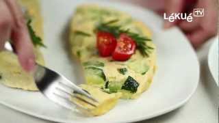 Lékué TV  Omelette  Recipe Green pepper onion and garlic omelette [upl. by Ecienaj]