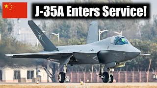 J35A Stealth Fighter Officially Enters Service With Chinas PLA [upl. by Drucy261]