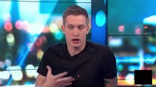 Daniel Sloss live chat on quotThe Projectquot Network Ten Australia12032018 [upl. by Herby]