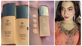 Beautify by Amna sweat resistant foundation review  BBA newly launched foundation [upl. by Hirsch629]