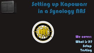 Install Kapowarr using Docker in a Synology NAS Video Request [upl. by Fesoj659]