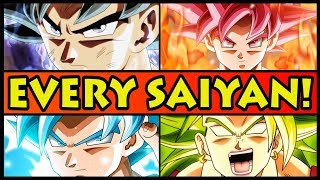 Every Saiyan Transformation EXPLAINED Dragon Ball Super All Forms Explained  Ultra Instinct [upl. by Wack]