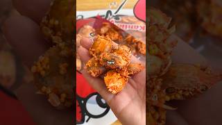 Trying the Viral Kanikko Baby Crab Snacks 🦀 crab snack foodie [upl. by Dosi]